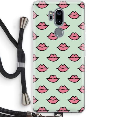 Lipjes: LG G7 Thinq Transparant Hoesje met koord