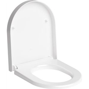 Toiletzitting Clou Hammock Met Deksel Wit (Met Soft-closing systeem en Quick Release systeem)