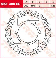 TRW Remschijf, remschijven voor de moto, MST308EC