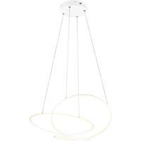 LED Hanglamp 52W - Dimbaar & Kleur Aanpasbaar - Rond Mat Wit