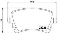 Remmenset, remschijf BREMBO, Remschijftype: Binnen geventileerd, Inbouwplaats: Achteras: , u.a. für VW - thumbnail