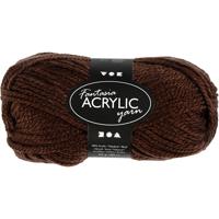 Creativ Company Fantasia acrylgaren, l: 80 m, bruin, 50 gr/ 1 bol