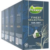 Pickwick thee finest selection, zwarte thee Earl grey, pak van 25 zakjes