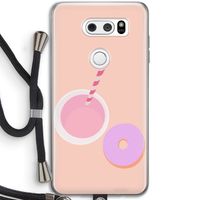 Donut: LG V30 Transparant Hoesje met koord