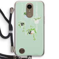 Hang In There: LG K10 (2017) Transparant Hoesje met koord
