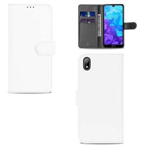 Huawei Y5 (2019) Hoesje Wit met Pasjeshouder