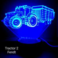 3D LED LAMP - TRACTOR MET AANHANGER 2 - thumbnail