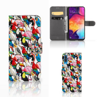 Samsung Galaxy A50 Telefoonhoesje met Pasjes Birds - thumbnail