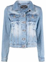 Philipp Plein veste en jean à plaque logo - Bleu - thumbnail