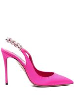 Aquazzura escarpins à ornements en cristal 110 mm - Rose