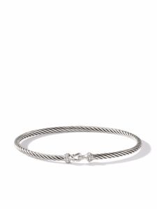 David Yurman bracelet Buckle en argent sterling serti de diamants