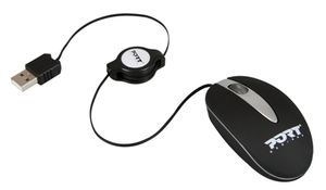 Port Designs Mini Mouse Zip muis USB Type-A Optisch