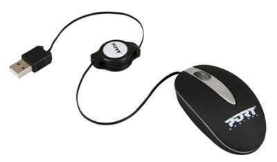 Port Designs Mini Mouse Zip muis USB Type-A Optisch