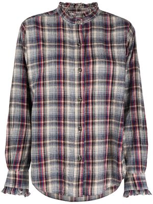 MARANT ÉTOILE chemise à col volanté - Bleu