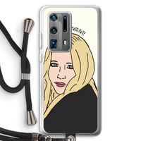 Mary Kate: Huawei P40 Pro Plus Transparant Hoesje met koord
