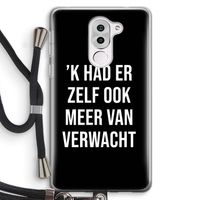 Meer verwacht - Zwart: Honor 6X Transparant Hoesje met koord