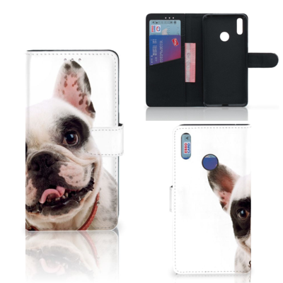 Huawei Y7 (2019) | Telefoonhoesje | Met pasjeshouder | Franse Bulldog