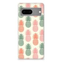 Google Pixel 7 | Siliconen Case | Ananas
