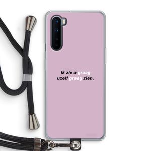 uzelf graag zien: OnePlus Nord Transparant Hoesje met koord