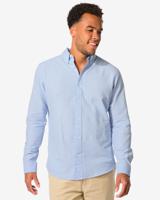 HEMA Herenoverhemd Blauw (blauw)
