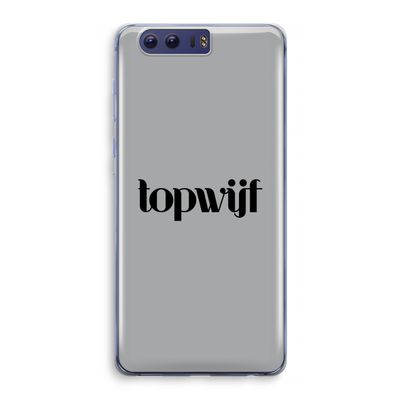 Topwijf Grijs Zwart: Honor 9 Transparant Hoesje