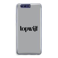 Topwijf Grijs Zwart: Honor 9 Transparant Hoesje