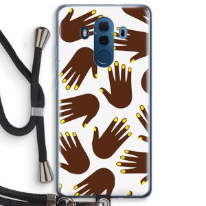 Hands dark: Huawei Mate 10 Pro Transparant Hoesje met koord