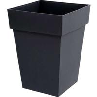 EDA Toscaanse middelhoge bloempot - 39 x 39 x H 53 cm - 51 L - Antracietgrijs