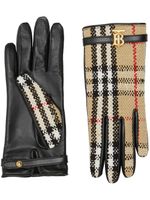 Burberry gants en tweed à motif Vintage Check - Tons neutres