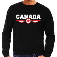 Canada landen trui met Candese vlag zwart voor heren 2XL  - - thumbnail