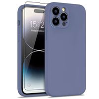 Lunso - iPhone 15 Pro - Hoesje Flexibel silicone Backcover - Lavendel