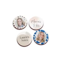 Magneten met foto of tekst - Rond - 4 stuks