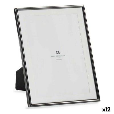 Fotolijsten Gift Decor Zwart Kristal Staal (12 Stuks)