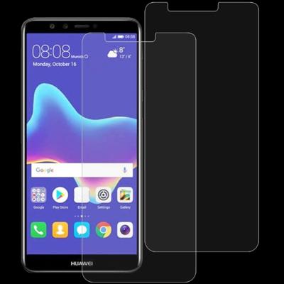 2 stk 0 26 mm 9H 2.5D getemperd glas Film voor Huawei Y9 (2018)