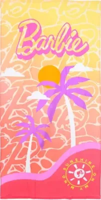 Barbie strandlaken Palmboom 70 x 140 cm - katoen