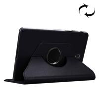 Litchi Texture Horizontal Flip 360 Degrees Rotation Leather Case for Galaxy Tab S4 10.5 T830 / T835 with Holder (Black)