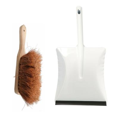 Benson Stoffer en wit blik combinatie - buiten - Hout met kokosvezels - Metalen blik 22 x 22 cm