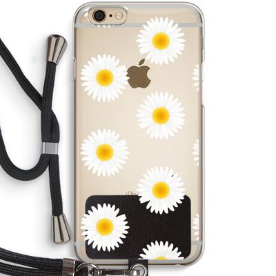 Margrietjes: iPhone 6 / 6S Transparant Hoesje met koord