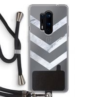 Marmeren pijlen: OnePlus 8 Pro Transparant Hoesje met koord