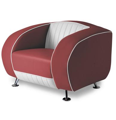 Bel Air Sofa Delucas Retro SF01CB Ruby Eenzitter