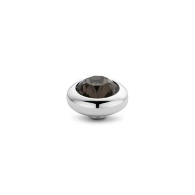 Melano Vivid Basic CZ Steentje Smoked Topaz | Zilver