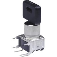 NKK Switches SK14DG30 SK14DG30 Sleutelschakelaar 28 V DC/AC 0.1 A 1x aan/aan/aan 2 x 45 ° 1 stuk(s) - thumbnail