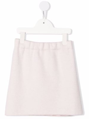 Fendi Kids jupe en maille fine - Rose
