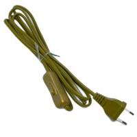 Enzo Eurosnoer 2x0,75 schakelaar goud 1065250