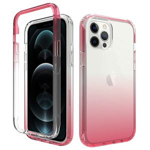 iPhone 11 hoesje - Full body - 2 delig - Shockproof - Siliconen - TPU - Roze