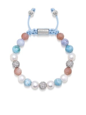 Nialaya Jewelry bracelet à détails de pierres - Bleu