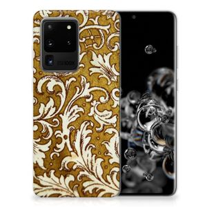 Siliconen Hoesje Samsung Galaxy S20 Ultra Barok Goud