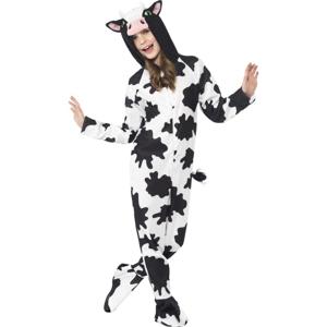 Koe Onesie - zwart/wit - verkleedkleding - koeienpak - verkleden - verkleedfeest - voor kids