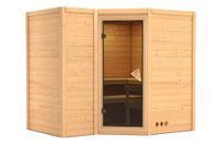 Karibu | Sahib 2 Sauna | Bronzeglas Deur - thumbnail