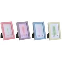 Fotolijsten Home ESPRIT Blauw Groen Kristal Hout MDF Stads (4 Stuks) - thumbnail